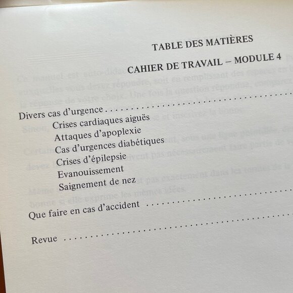 Secourisme orienté vers la sécurité - Ambulance Saint-Jean - Vintage - Picture 5 of 9